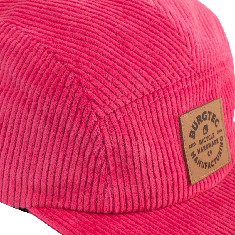 Burgtec Bandit Corduroy Five Panel Cap - Toxic Barbie Pink-3