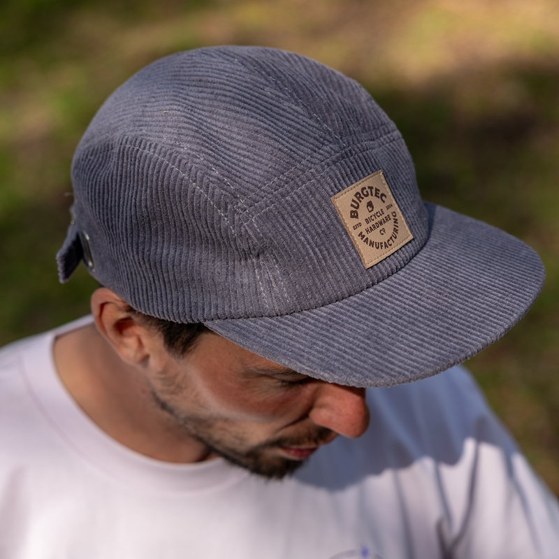 Burgtec Bandit Corduroy Five Panel Cap - Slate-5