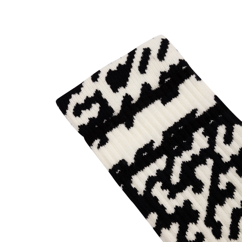Burgtec Everyday Crew Patterned Socks - Zaggo-1