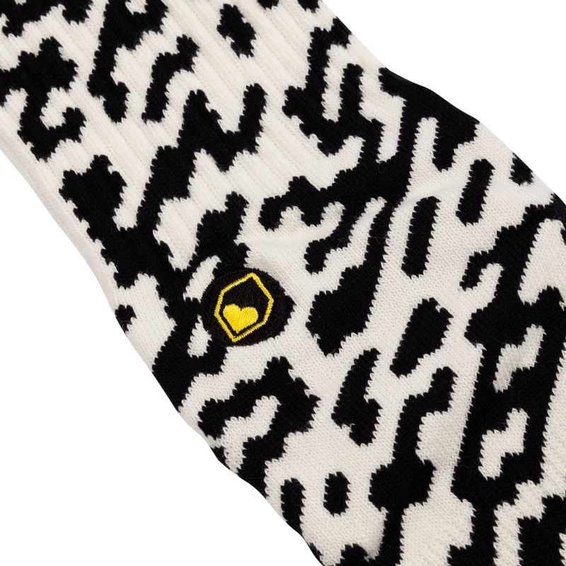Burgtec Everyday Crew Patterned Socks - Zaggo-2