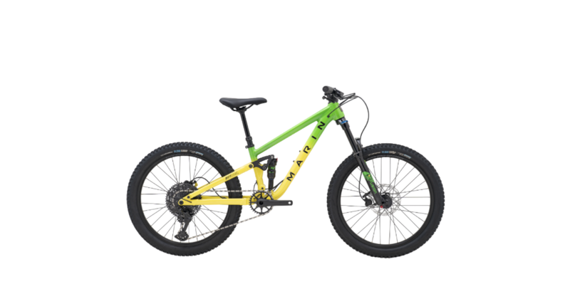 Marin Rift Zone Jr 24 Kids Mountain Bike Gloss Green/ Yellow