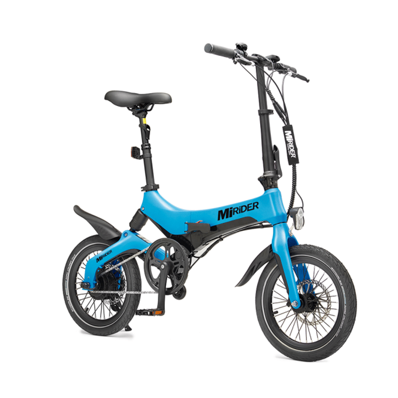 MiRiDER One 16 Folding E-Bike - Azure Blue-3