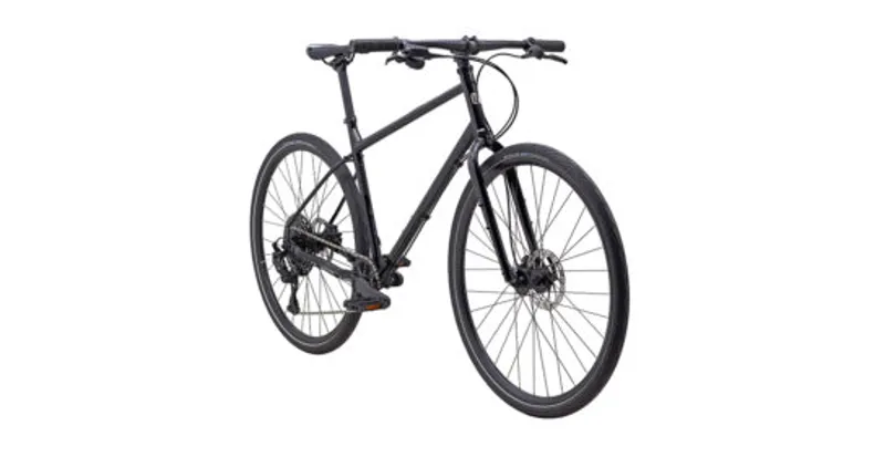 Marin Muirwoods Flat Bar Hybrid Bike - Satin Black/ Reflective Black-1