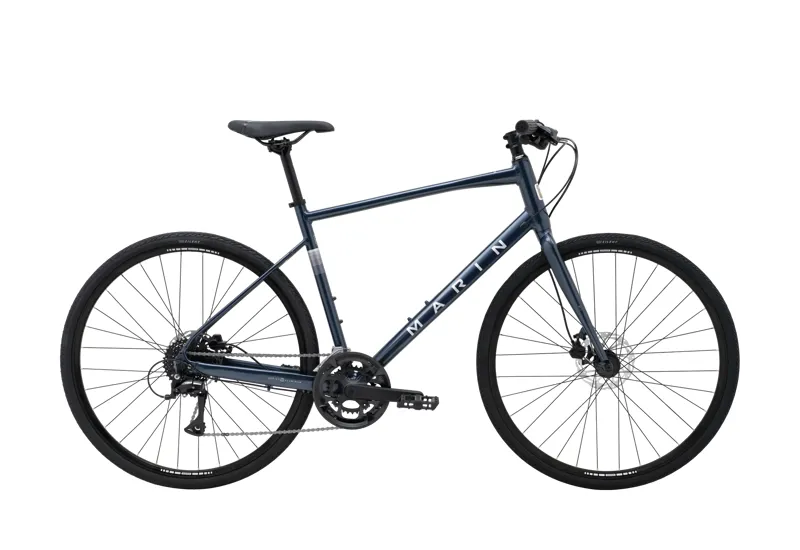 Marin Fairfax 2 Flat Bar Hybrid Road Bike - Gloss Blue/ Silver