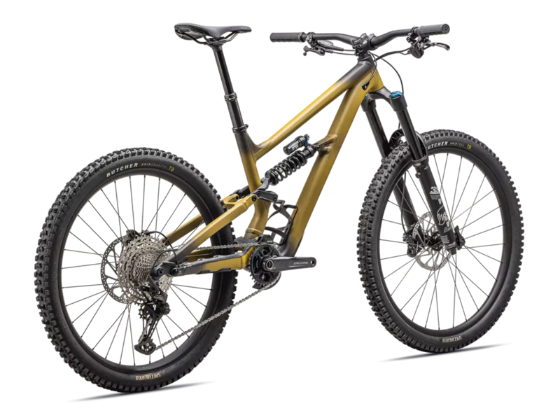 Specialized Status 2 170 All Mountain Bike - Satin Harvest Gold Tint/ Obsidian/ Dune White-2