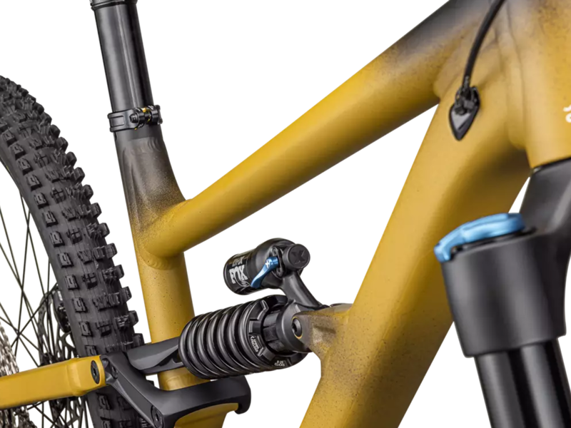 Specialized Status 2 170 All Mountain Bike - Satin Harvest Gold Tint/ Obsidian/ Dune White-4