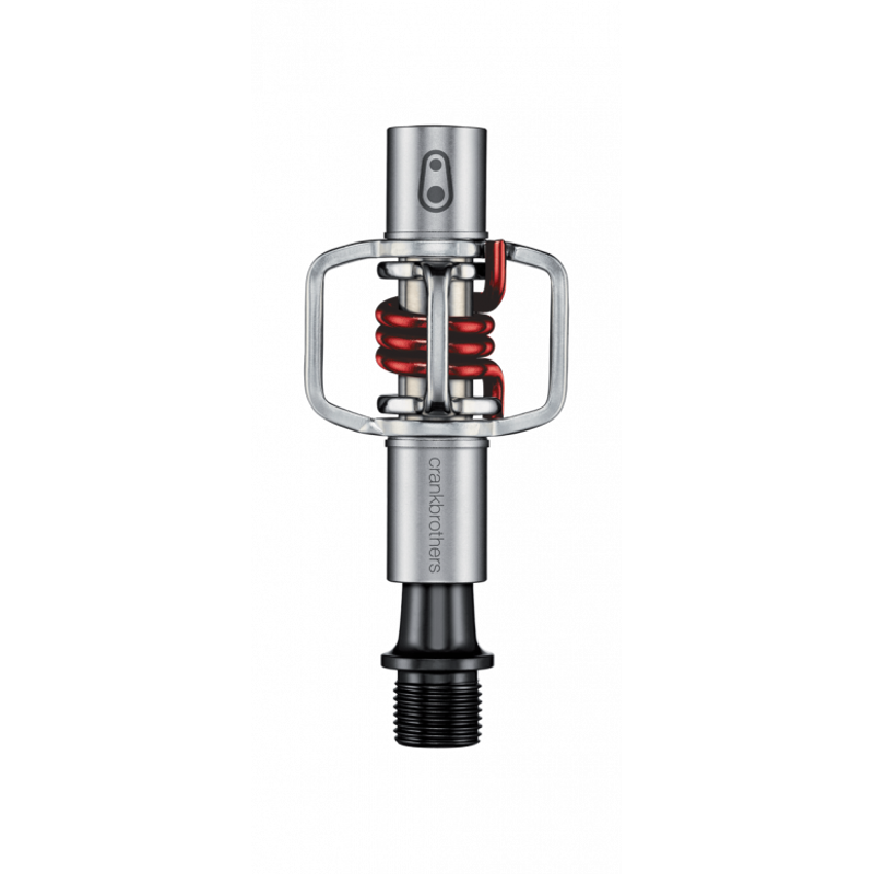 Crankbrothers Eggbeater 1 Clipless Pedals - Silver/ Red