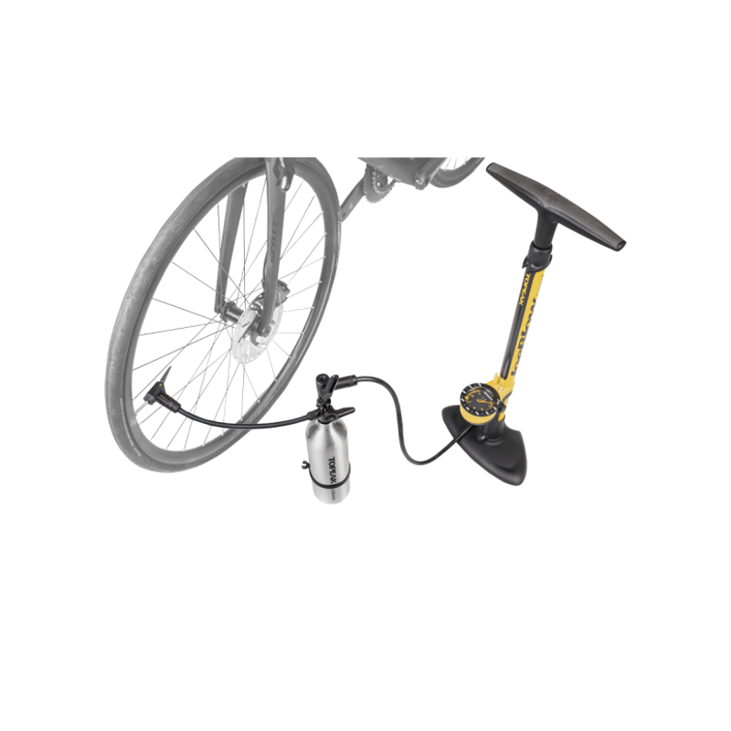 Topeak Tubibooster X Tubeless Tyre Booster Pump - Silver-3