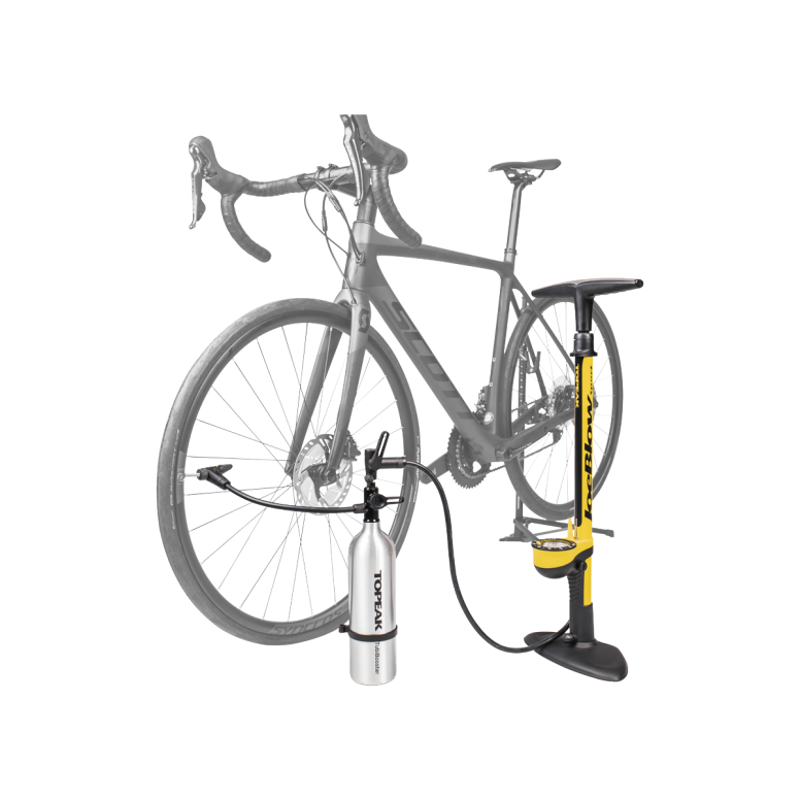 Topeak Tubibooster X Tubeless Tyre Booster Pump - Silver-4