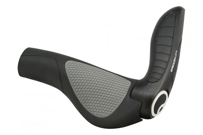 Ergon GP4 Ergonomic Handlebar Grips With Barends - Black / Grey