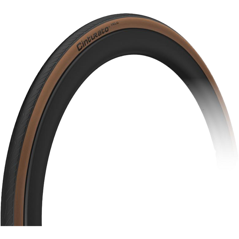 Pirelli Cinturato Velo TLR Classic Road Bike Tyres - Tan