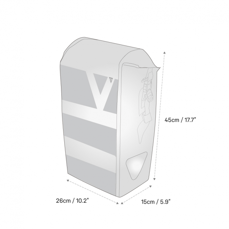 Topeak Drybag Pannier Bag With Quicklock - 16 Litres -  Black-5