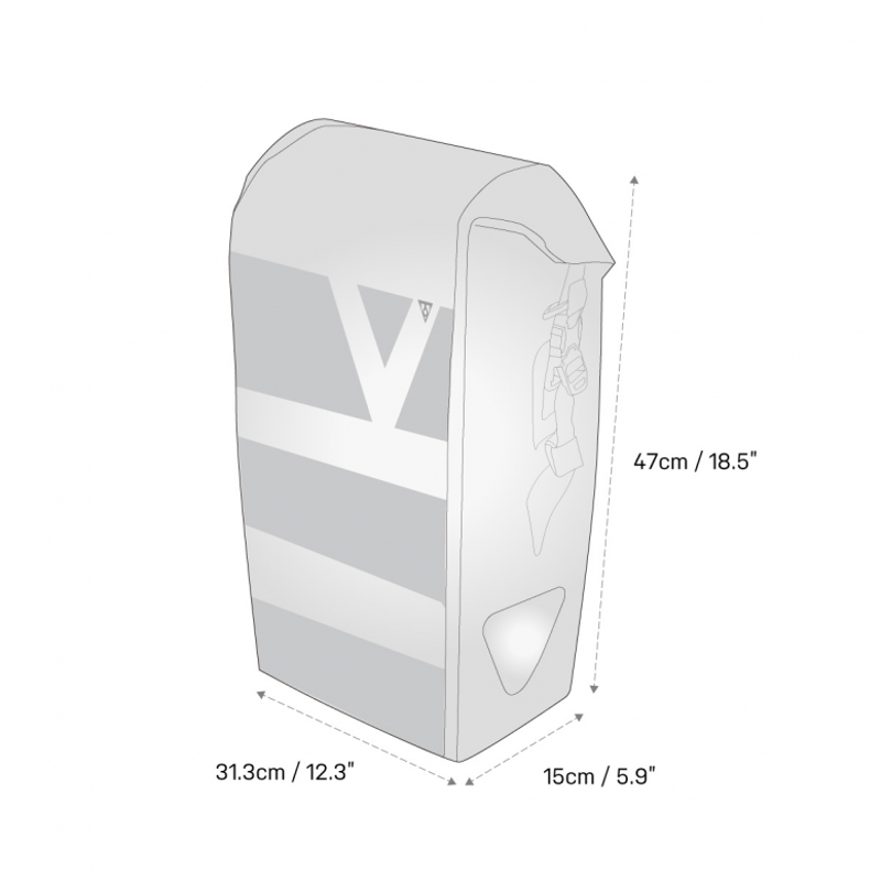 Topeak Drybag Pannier Bag With Quicklock - 24 Litre - Black-5