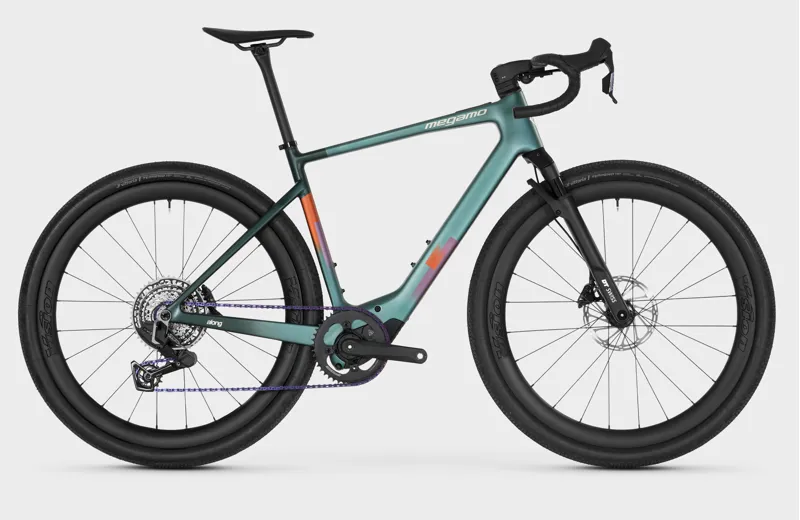 Megamo Along 01 Avinox E.Gravel Bike - Satin Pop Green