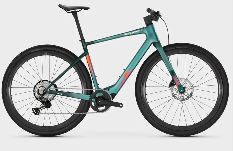 Megamo Along Flat-Bar Avinox Hybrid E.Gravel Bike - Satin Pop Green