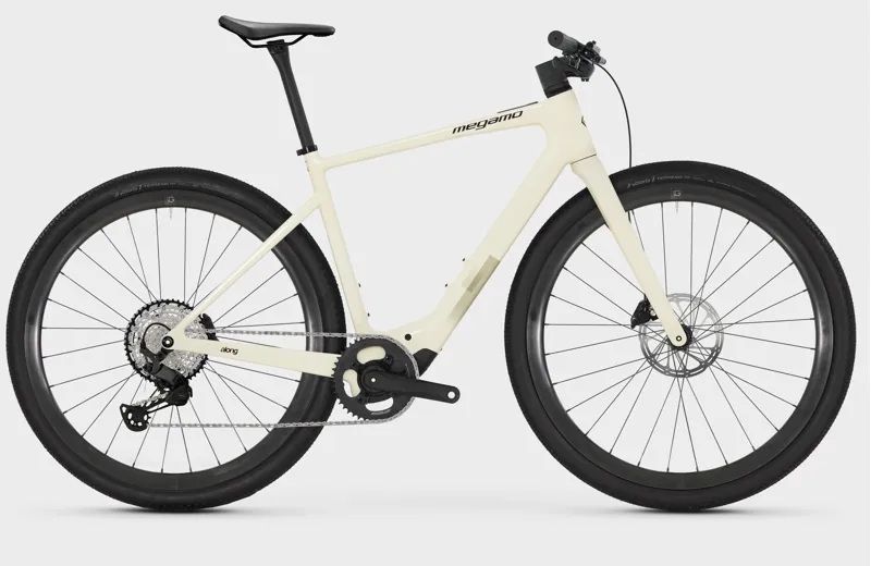 Megamo Along Flat-Bar Avinox Hybrid E.Gravel Bike - Gloss Sand