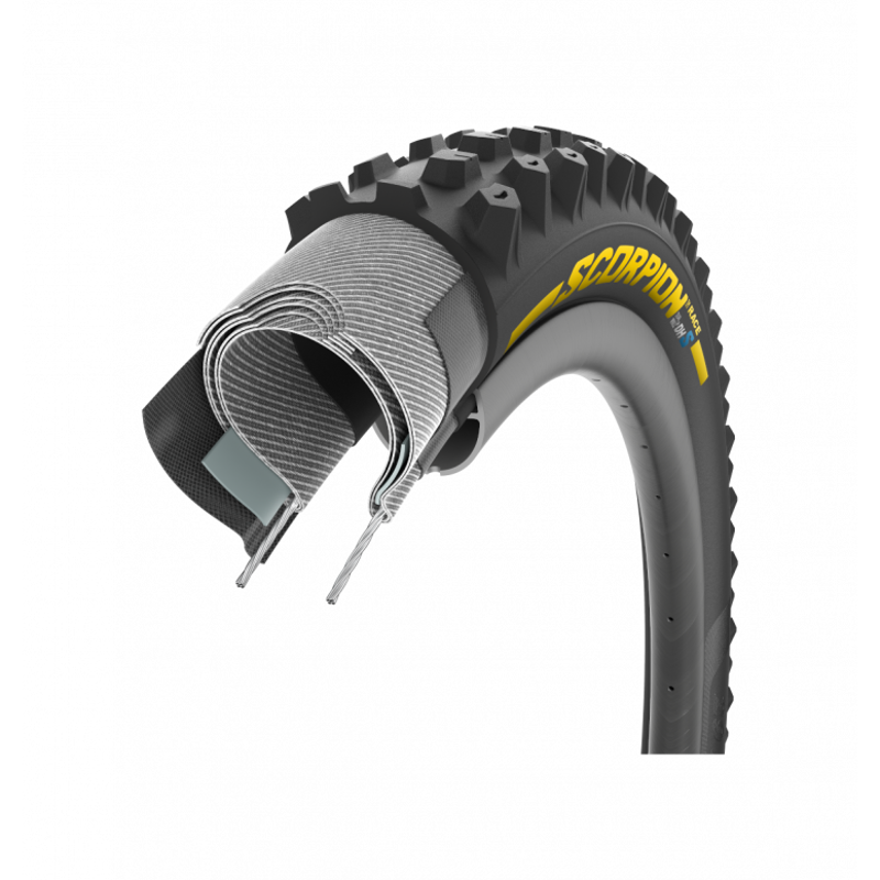 Pirelli Scorpion Race DH S Dualwall+ Tyres - Black/ Yellow-5