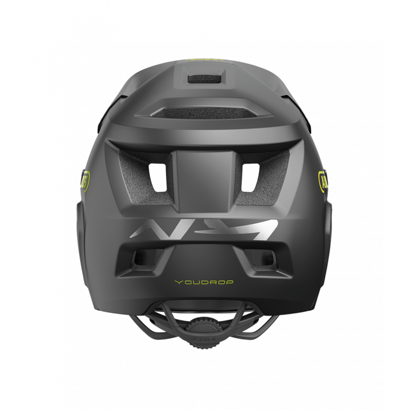 Abus YouDrop Full Face Removable Chinbar Kids Helmet - 48-55cm Small - Velvet Black-2