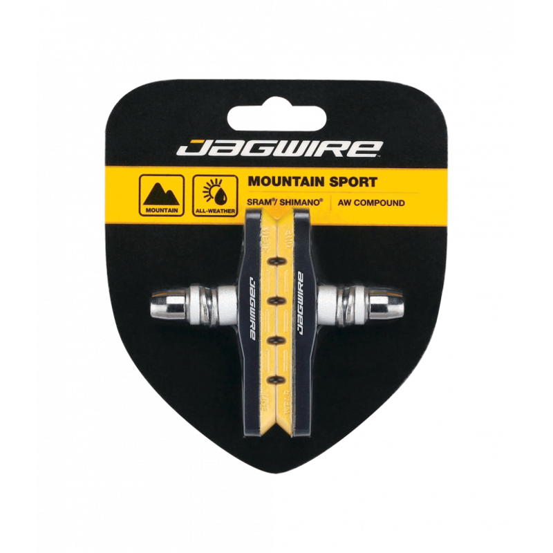 Jagwire Mountain Sport V Brake Pads - Yellow-1