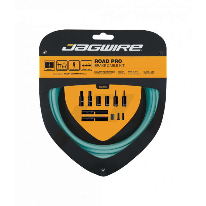 Jagwire Road Pro Brake Cable Kit - Bianchi Celeste