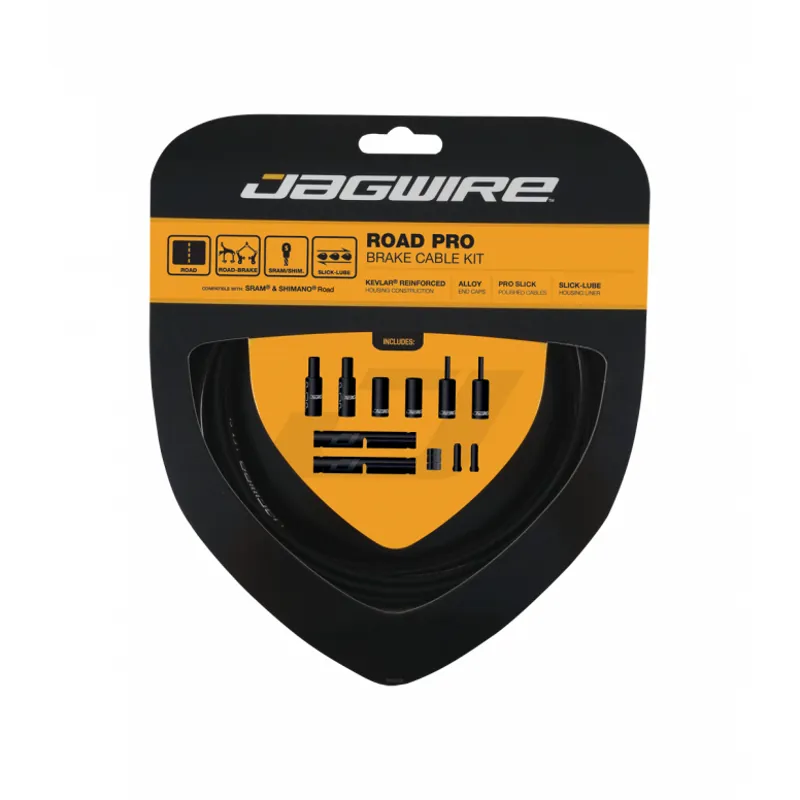 Jagwire Road Pro Brake Cable Kit - Gloss Black