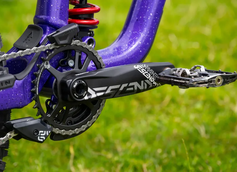 Marin Quake 29 Downhill Mountain Bike - Gloss Black/ Purple/ Red-7