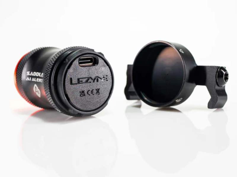 Lezyne Saddle Ai Alert 250 Rear LED Light - Black-3