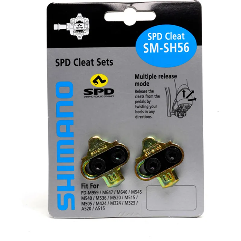 Shimano SH56 SPD Cleat - Multi Release - Silver