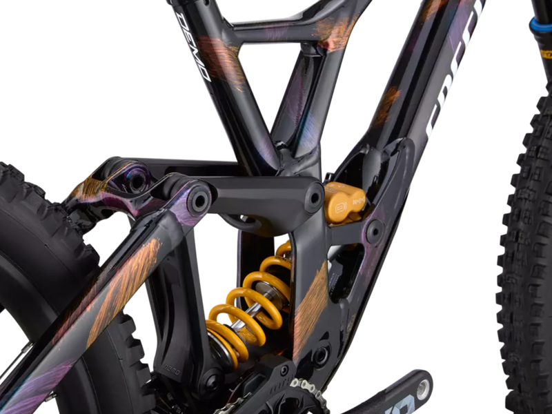 Specialized Demo Race Downhill Mountain Bike - Gloss Obsidian/Brushed/ Chameleon Supernova-6