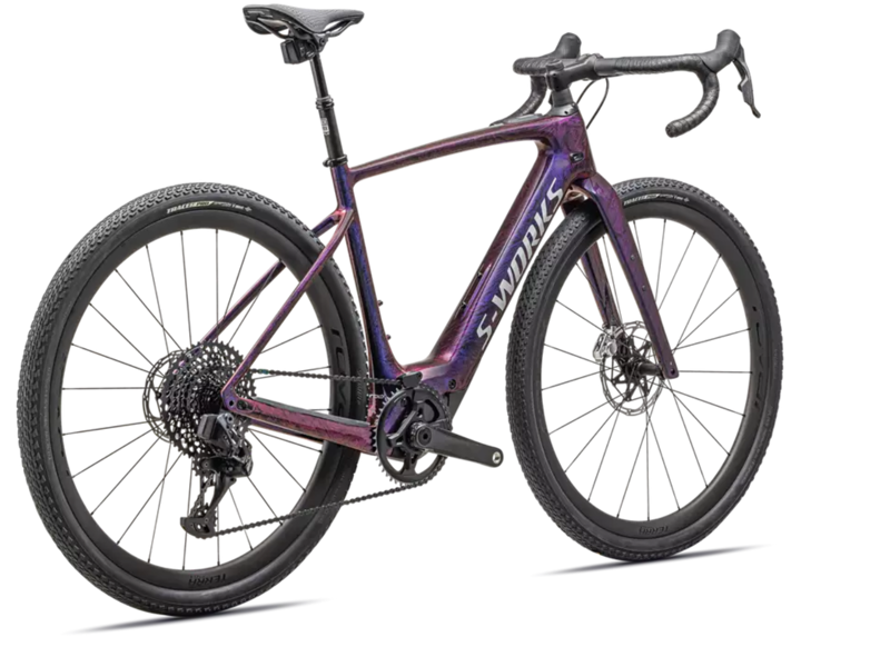 Specialized S-Works Turbo Creo 2 Gravel E.Bike - Gloss Carbon/ Red To Blue Strata/ Satin Liquid Silver-2