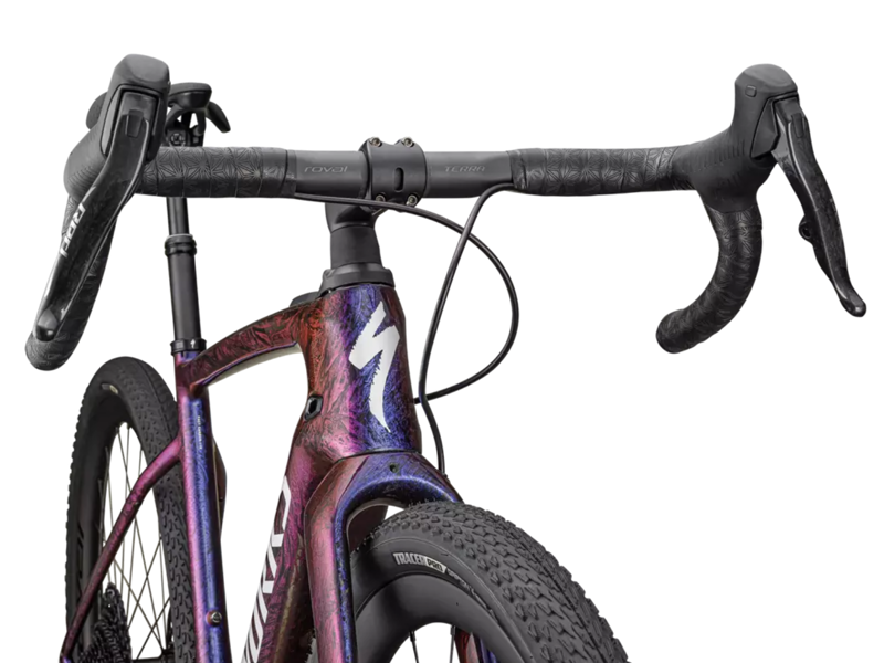 Specialized S-Works Turbo Creo 2 Gravel E.Bike - Gloss Carbon/ Red To Blue Strata/ Satin Liquid Silver-4