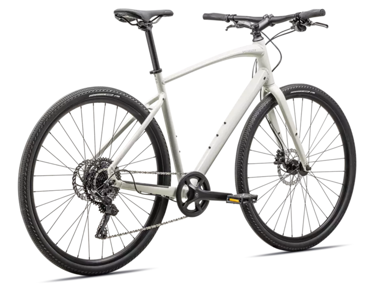 Specialized Sirrus X 2.0 Hybrid Bike - Gloss Dune White/ Dove Grey Reflective-2