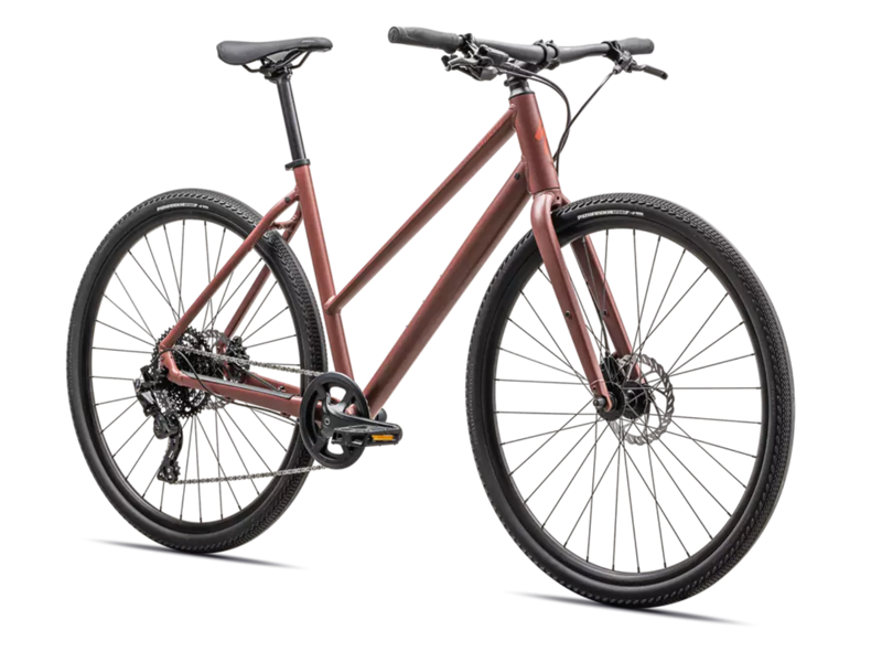 Specialized Sirrus X 2.0 Step-Through Hybrid Bike - Satin Spice/ Orange Reflective-1