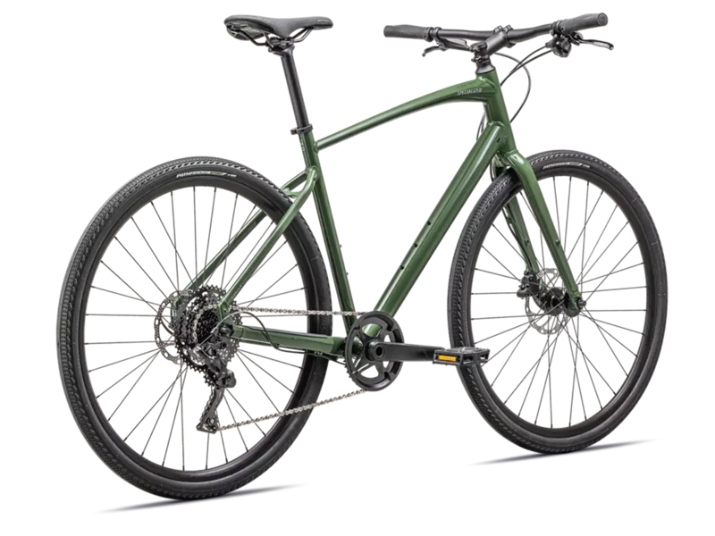 Specialized Sirrus X 3.0 Hybrid Bike - Gloss Cypress/ Cool Grey Reflective-2