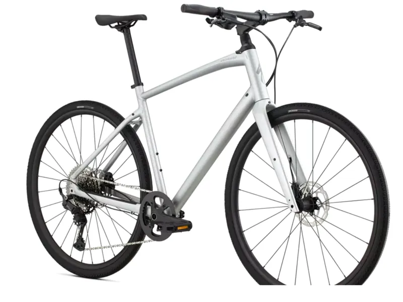 Specialized Sirrus X 4.0 Hybrid Bike - Satin Silver Dust/ Cool Grey-1