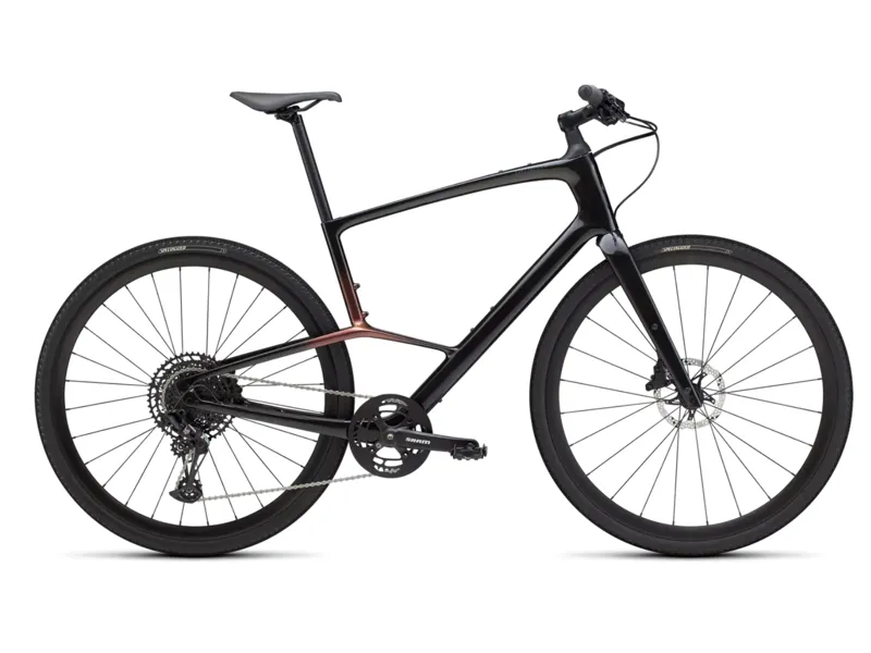 Specialized Sirrus X 5.0 Hybrid Bike - Gloss Carbon/ Red Pearl/ Black Frost Reflective