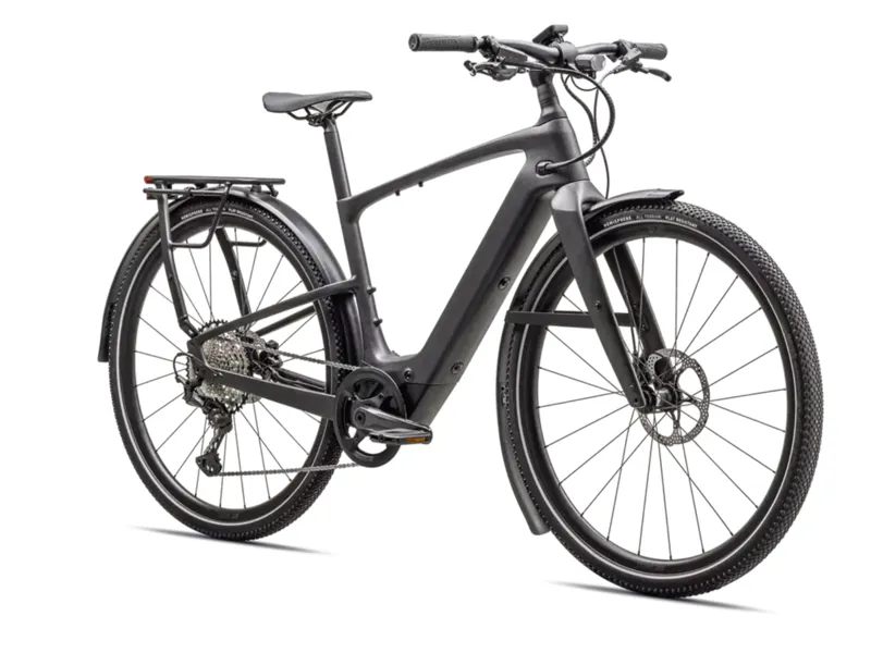 Specialized Vado SL 2 6.0 EQ Carbon Hybrid E.Bike - Satin Black Micro Speckle/ Obsidian Frost-1