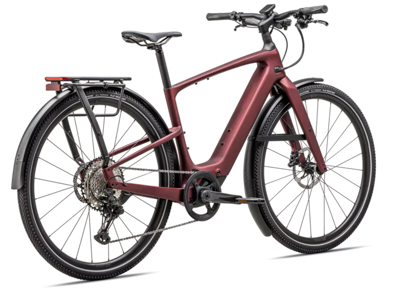 Specialized Turbo Vado SL 2 6.0 EQ Carbon Hybrid E.Bike - Satin Red Sky/ Red Onyx Frost-2