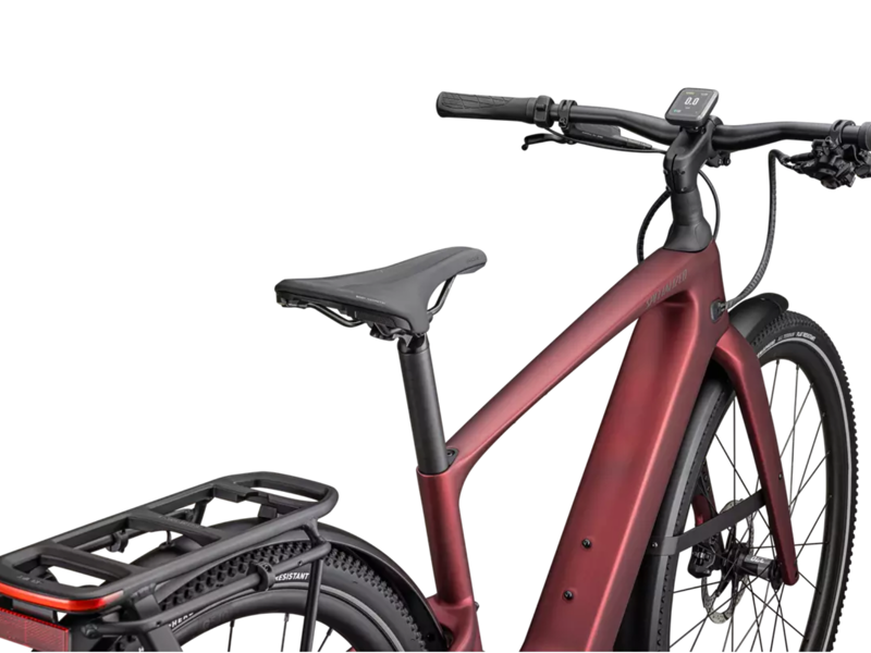 Specialized Turbo Vado SL 2 6.0 EQ Carbon Hybrid E.Bike - Satin Red Sky/ Red Onyx Frost-3