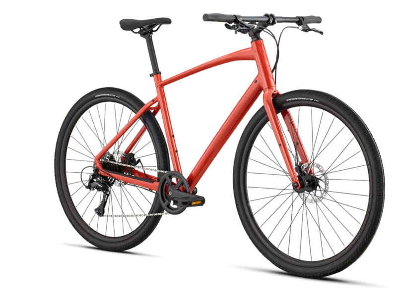Specialized Sirrus X 1.0 Hybrid Bike - Gloss Deep Orange/ Redwood Reflective-1