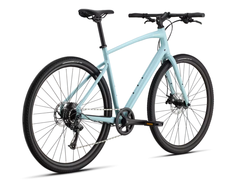 Specialized Sirrus X 1.0 Hybrid Bike - Gloss Sea Foam/ Dune White Reflective-2