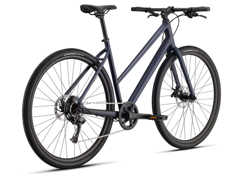 Specialized Sirrus X 1.0 Step-Through Hybrid Bike - Satin Deep Marine/ Grey Blue-2