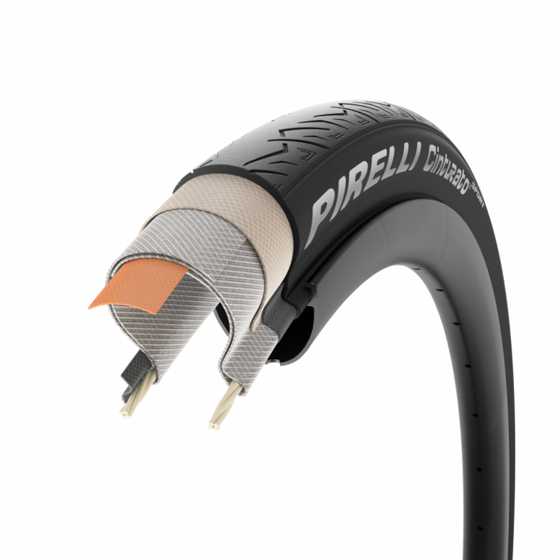 Pirelli Cinturato Sport ProCompound TechWall+ Folding Road Tyres - Black-2