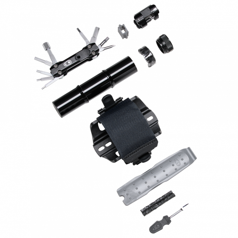 Crank Brothers TS18 SOS Tube Stash Tool Kit - Black/ Silver-1