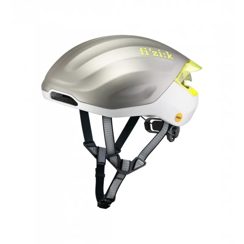 Fizik Kudo Aero Road Bike Helmet - Silver