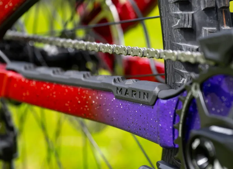Marin Quake 29 Downhill Mountain Bike - Gloss Black/ Purple/ Red-8