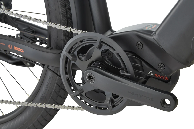 Whyte E-506 V2 SUV All-Terrain E-Bike - Matt Black/ Blue/  Burnt Orange-3