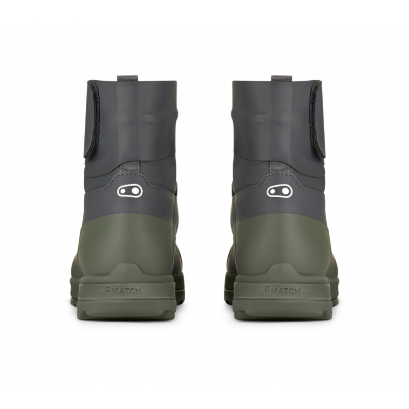 Crank Brothers Mallet Trail Seal Waterproof Clipless Pedal Shoes - Dark Grey / Forest-5
