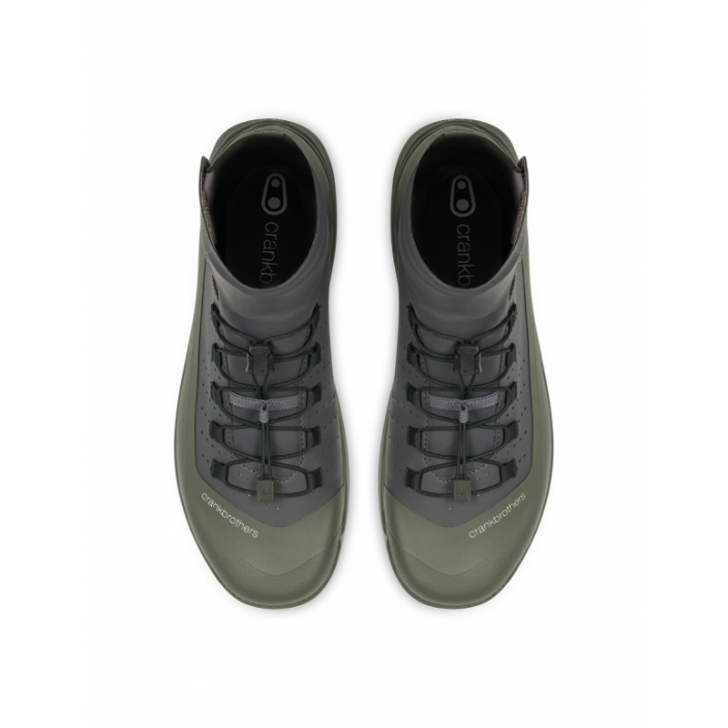 Crank Brothers Mallet Trail Seal Waterproof Clipless Pedal Shoes - Dark Grey / Forest-4
