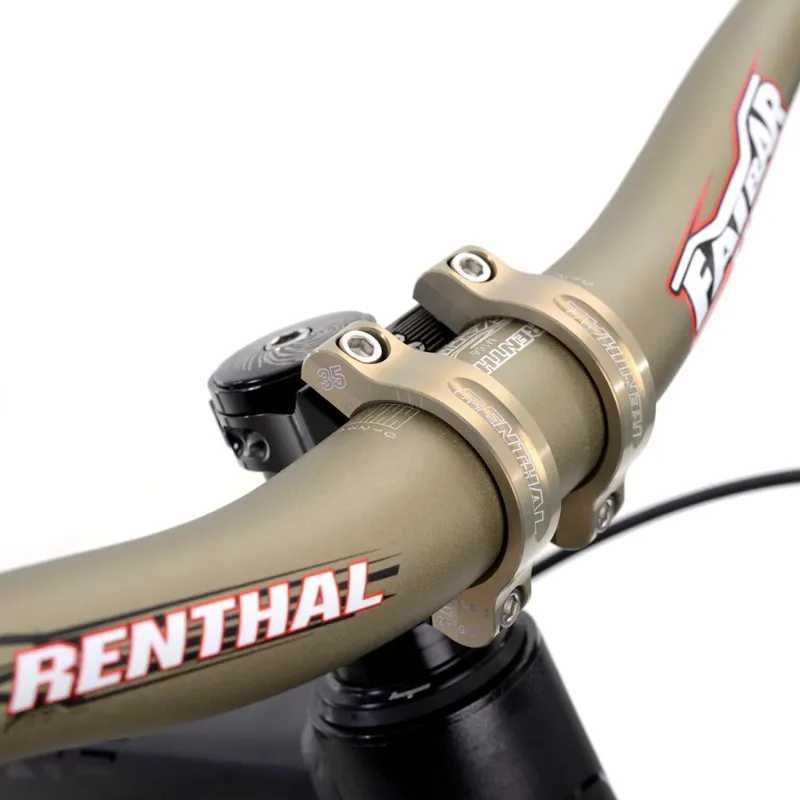 Renthal Apex 35 Handlebar Stems - Gold/ Black-1